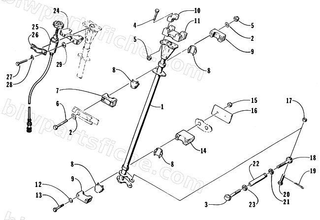STEERING POST ASSEMBLY diagram