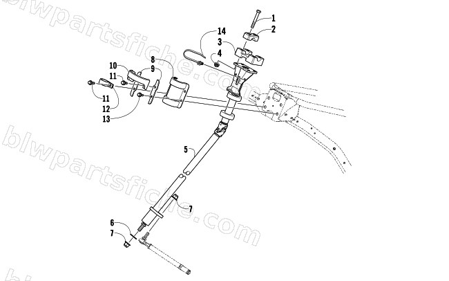STEERING POST ASSEMBLY diagram