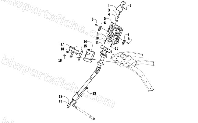 STEERING POST ASSEMBLY diagram