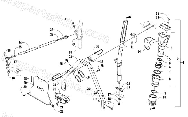 STEERING POST ASSEMBLY diagram