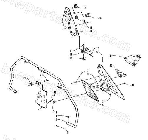 STEERING SUPPORT ASSEMBLY diagram
