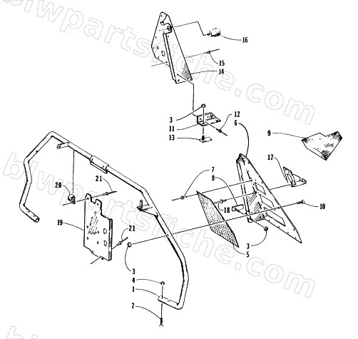 STEERING SUPPORT ASSEMBLY diagram