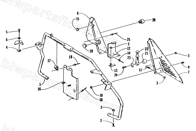 STEERING SUPPORT ASSEMBLY diagram