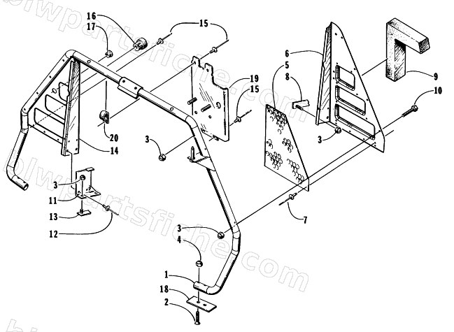 STEERING SUPPORT ASSEMBLY diagram