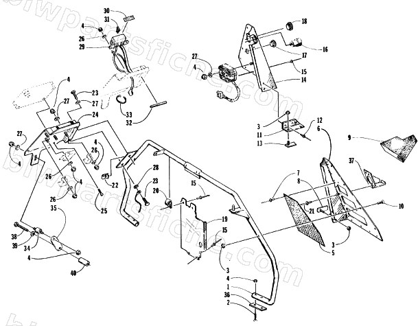 STEERING SUPPORT ASSEMBLY diagram