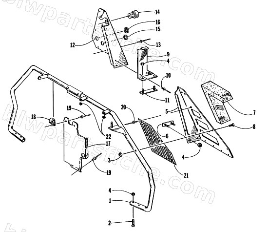 STEERING SUPPORT ASSEMBLY diagram