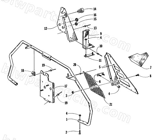 STEERING SUPPORT ASSEMBLY diagram