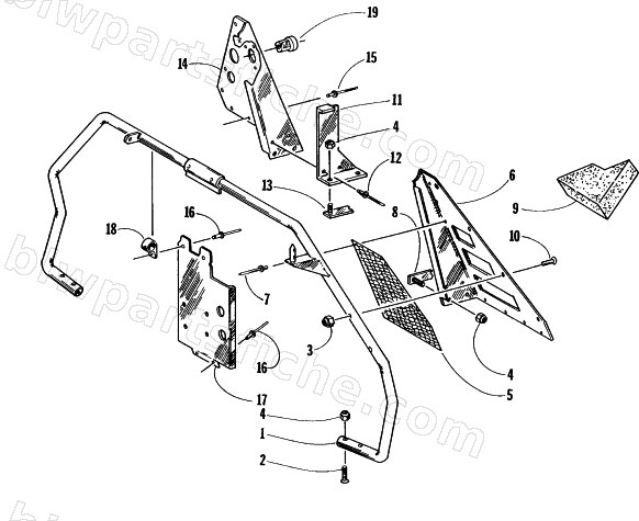 STEERING SUPPORT ASSEMBLY diagram