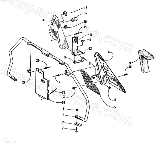 STEERING SUPPORT ASSEMBLY diagram