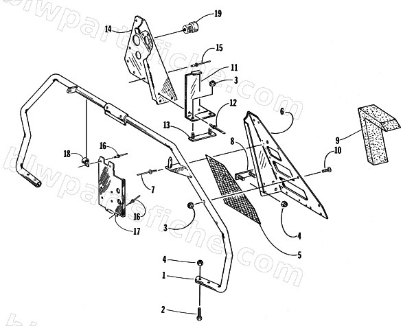 STEERING SUPPORT ASSEMBLY diagram