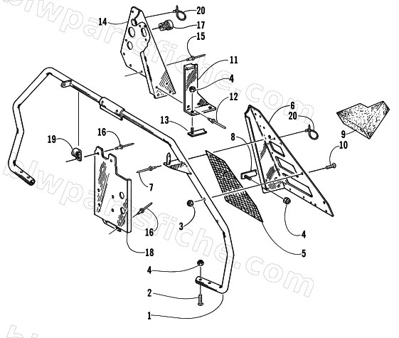 STEERING SUPPORT ASSEMBLY diagram