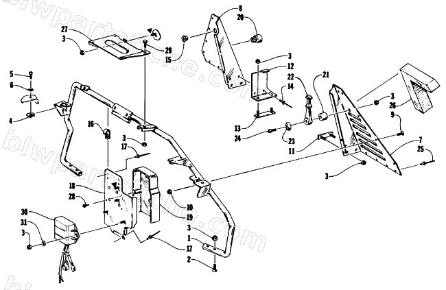 STEERING SUPPORT ASSEMBLY diagram