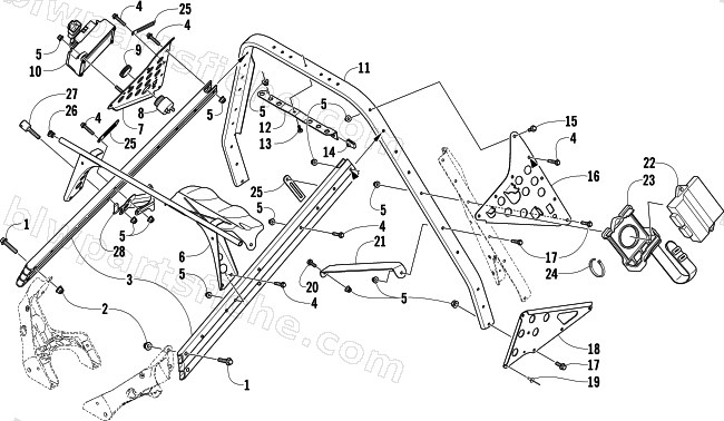 STEERING SUPPORT ASSEMBLY diagram