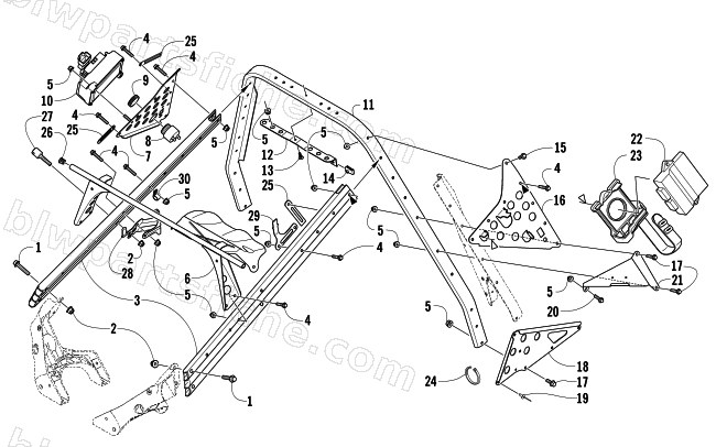 STEERING SUPPORT ASSEMBLY diagram