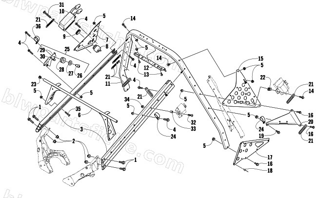 STEERING SUPPORT ASSEMBLY diagram