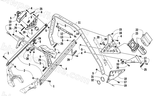 STEERING SUPPORT ASSEMBLY diagram