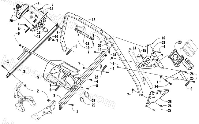 STEERING SUPPORT ASSEMBLY diagram