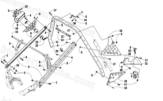 STEERING SUPPORT ASSEMBLY diagram