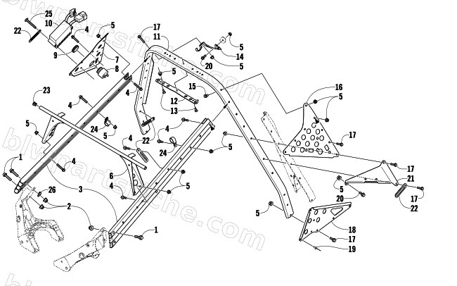 STEERING SUPPORT ASSEMBLY diagram