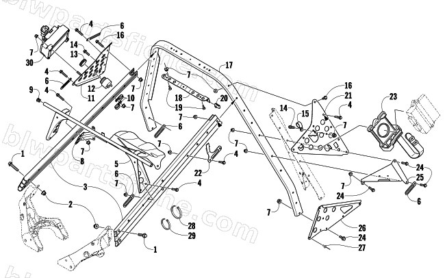 STEERING SUPPORT ASSEMBLY diagram