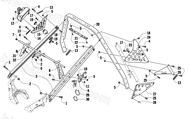 STEERING SUPPORT ASSEMBLY diagram