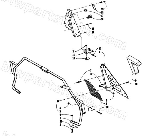 STEERING SUPPORT ASSEMBLY diagram