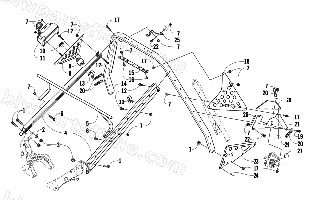 STEERING SUPPORT ASSEMBLY diagram
