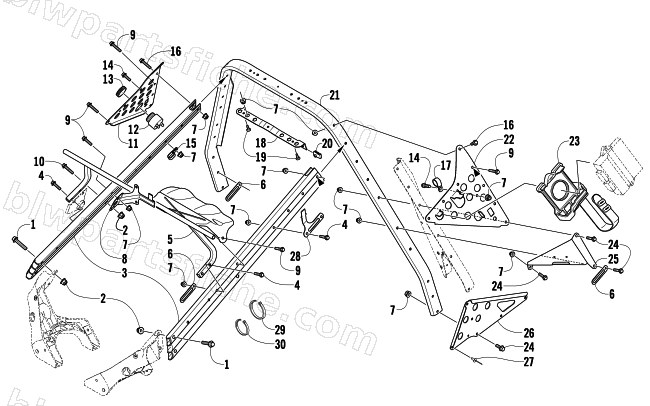 STEERING SUPPORT ASSEMBLY diagram