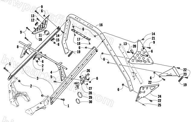 STEERING SUPPORT ASSEMBLY diagram