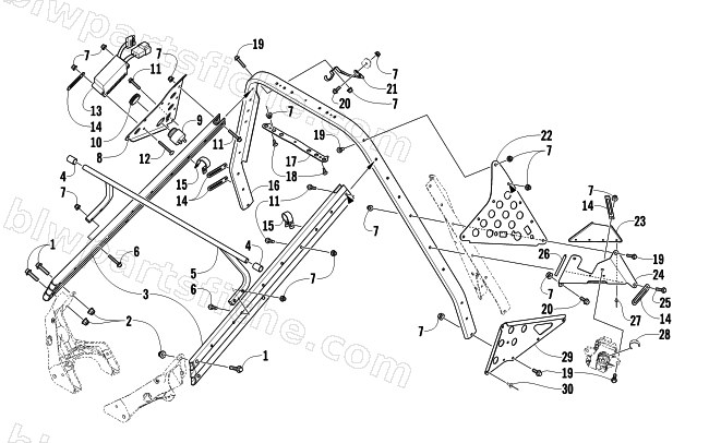 STEERING SUPPORT ASSEMBLY diagram