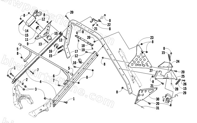 STEERING SUPPORT ASSEMBLY diagram