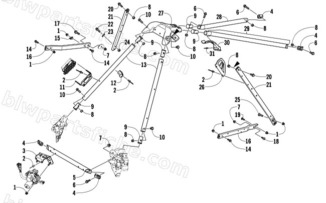 STEERING SUPPORT ASSEMBLY diagram
