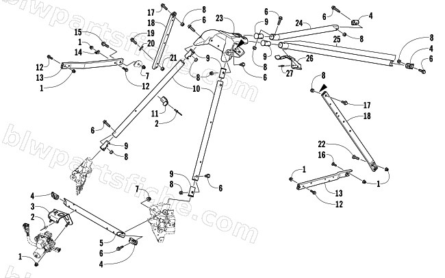 STEERING SUPPORT ASSEMBLY diagram