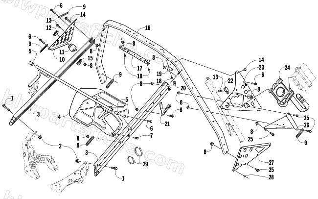 STEERING SUPPORT ASSEMBLY diagram