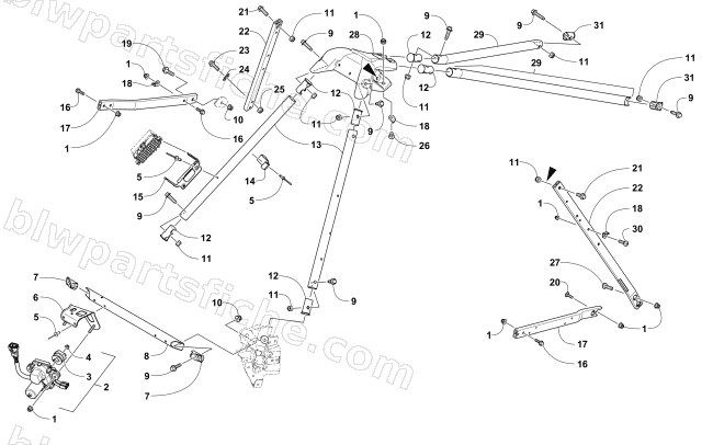 STEERING SUPPORT ASSEMBLY diagram