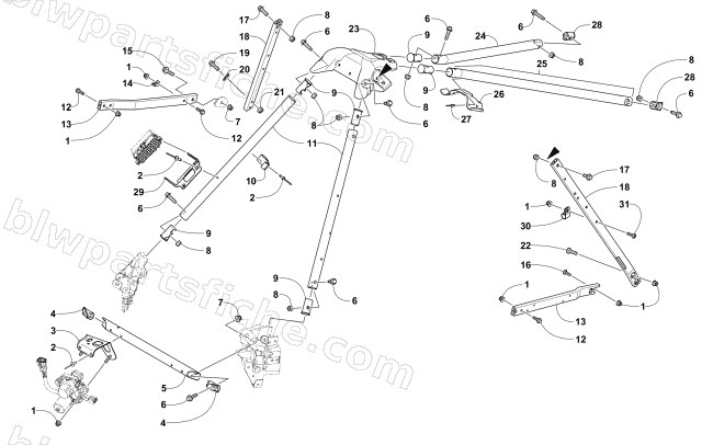 STEERING SUPPORT ASSEMBLY diagram