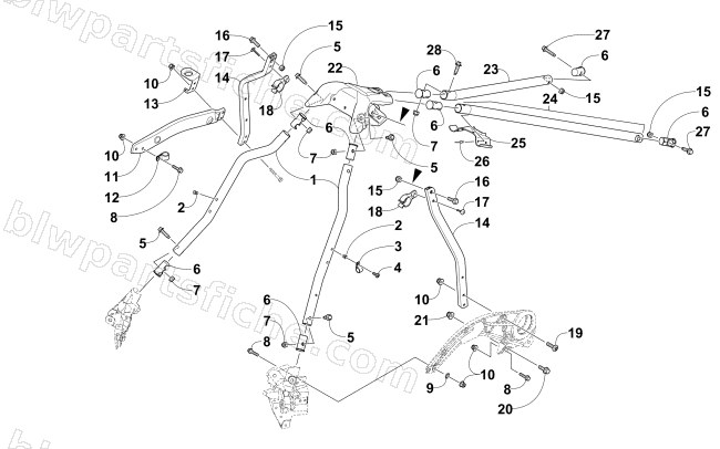 STEERING SUPPORT ASSEMBLY (Early Build) diagram