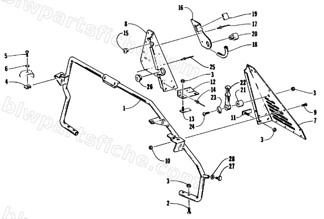 STEERING SUPPORT ASSEMBLY diagram