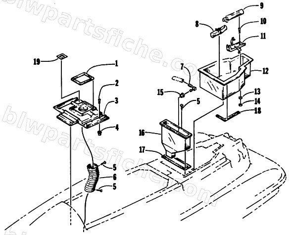 STORAGE AND VENTING ASSEMBLY diagram