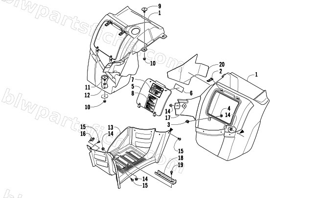 STORAGE BOX ASSEMBLY diagram