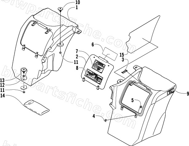 STORAGE BOX ASSEMBLY diagram
