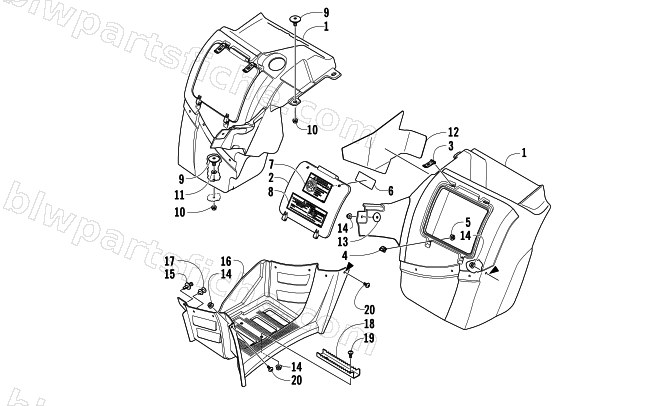 STORAGE BOX ASSEMBLY diagram