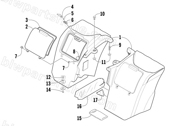 STORAGE BOX ASSEMBLY diagram