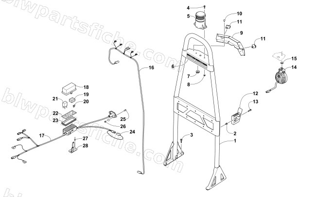 STROBE AND TAILLIGHT ASSEMBLY diagram