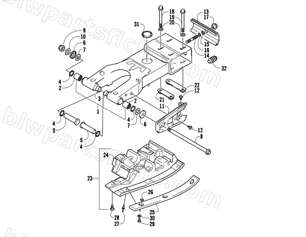 SWING ARM ASSEMBLY diagram