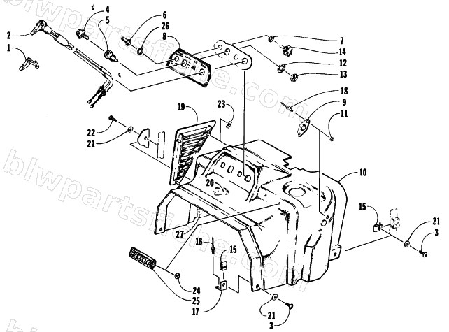 SWITCH AND CONSOLE ASSEMBLY diagram