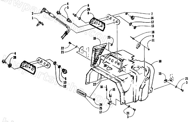 SWITCH AND CONSOLE ASSEMBLY diagram