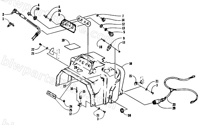 SWITCH AND CONSOLE ASSEMBLY diagram