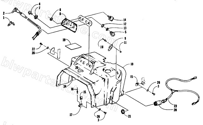 SWITCH AND CONSOLE ASSEMBLY diagram