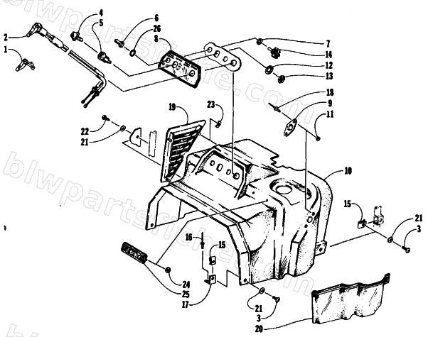 SWITCH AND CONSOLE ASSEMBLY diagram